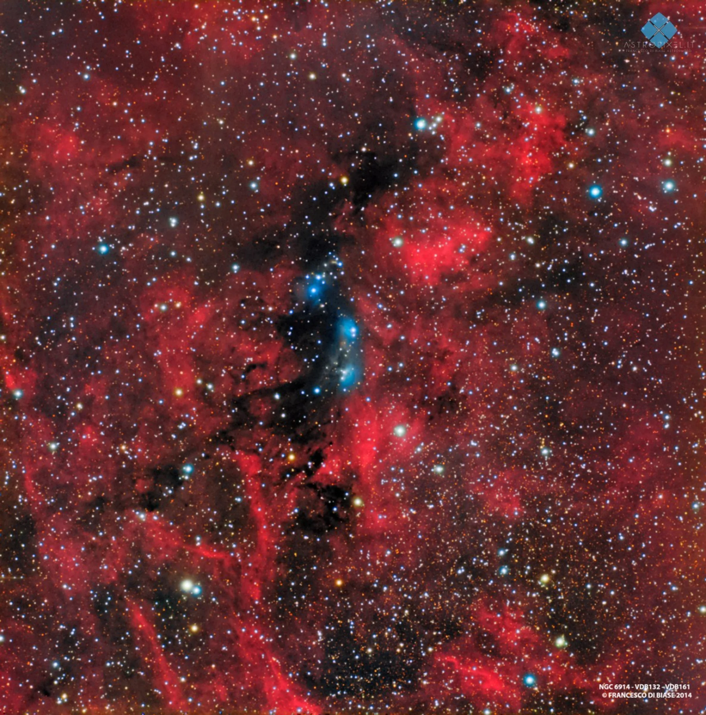 NGC 6914 - VDB 132 - VDB 161 in LRGB