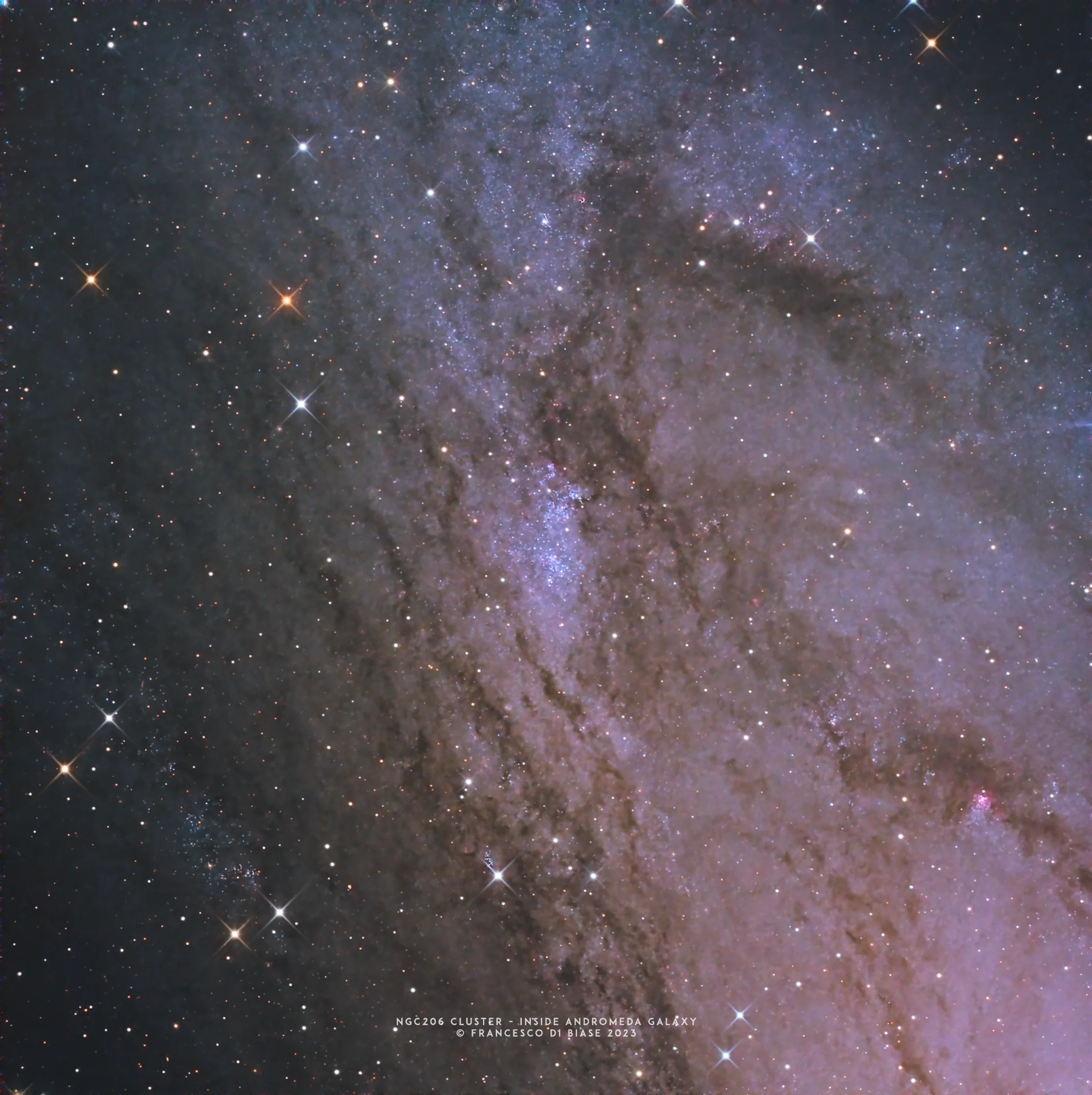 NGC206 Cluster - Inside Andromeda Galaxy