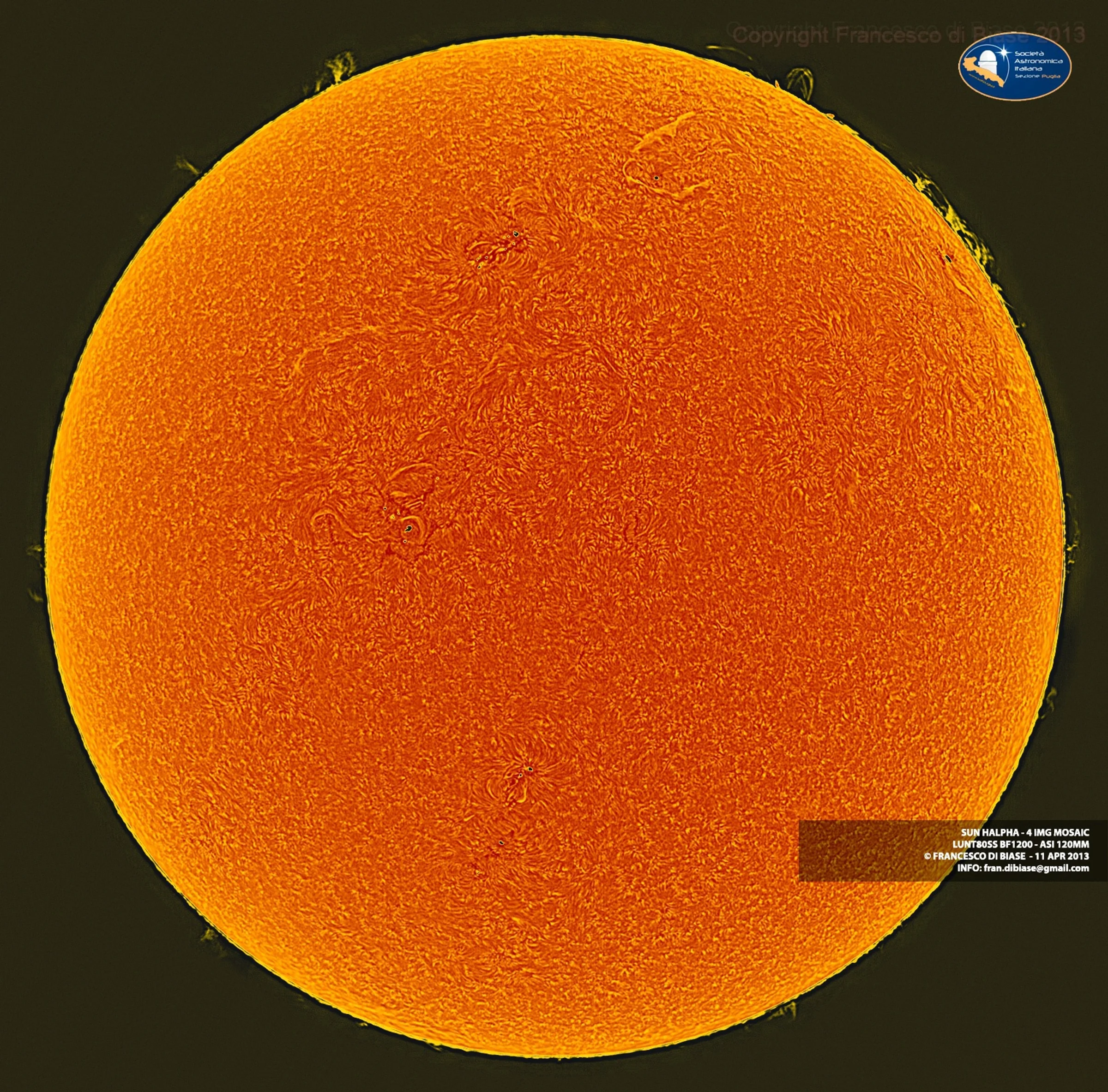 Sole H_alpha 11-04-2013